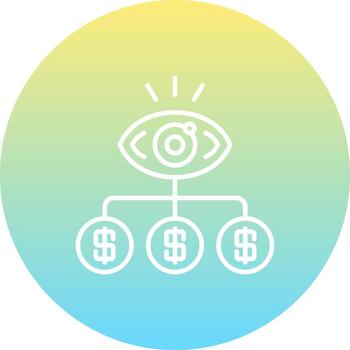 Pay per view Streamlined Visual Branding Symbol vector