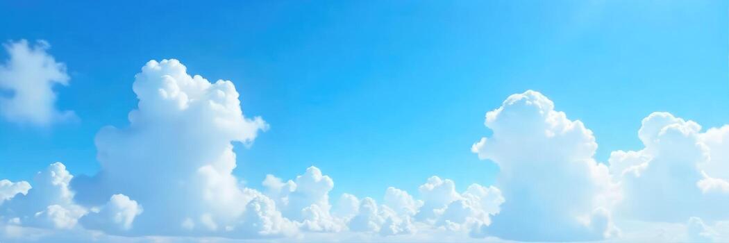 Clouds in the sky with blue sky background photo