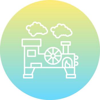 Steam Engine Sharp User Interface Sketch vector