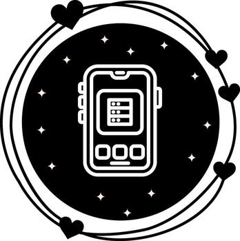 móvil base de datos geométrico moderno diseño objeto vector