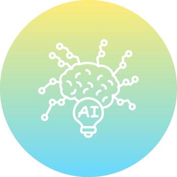 Ai Mind Map Unique Web Design Symbol vector
