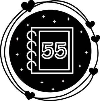 Math Fifty Five Advanced User Experience Symbol vector