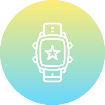 inteligente reloj estrella avanzado ui gráfico diseño vector