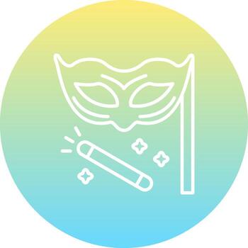 Carnival Mask Custom Minimal Design Mark vector