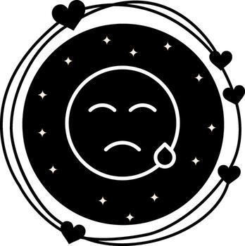 frío sudor fuerte plano característica vector