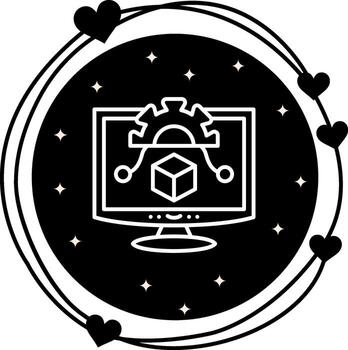 algoritmo elegante visual interfaz marca vector