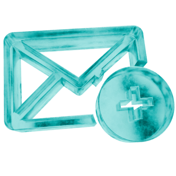 3d Mail hinzufügen Formen im gefrostet Blau Eis Glas Stil, isoliert auf ein transparent Hintergrund. Glasmorphismus Symbole und 3d Elemente zum modern Grafik Design. png