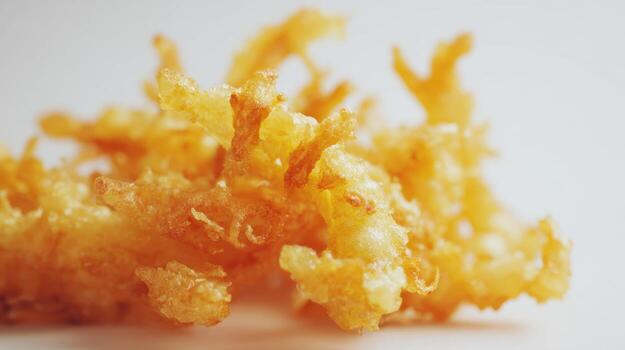 Close-Up of Fried Shrimp in Flour photo
