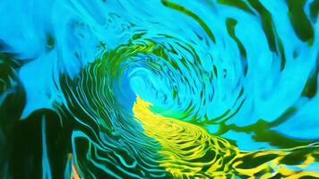 Going Through Abstract Colorful Tunnel of Light and Shadows in a Swirling Motion video