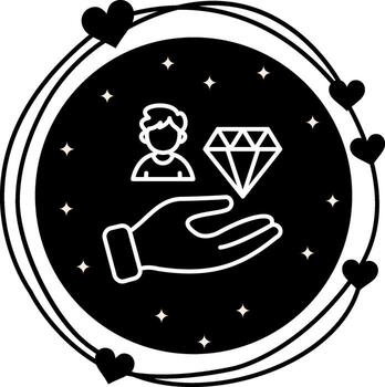 Customer Value Minimal User Interface Design vector