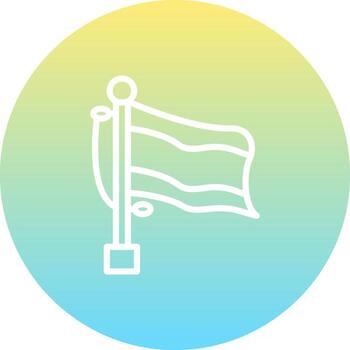 Flag Gabon Custom Minimal Design Mark vector