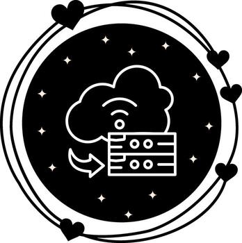 Cloud Service Unique Visual Design Feature vector