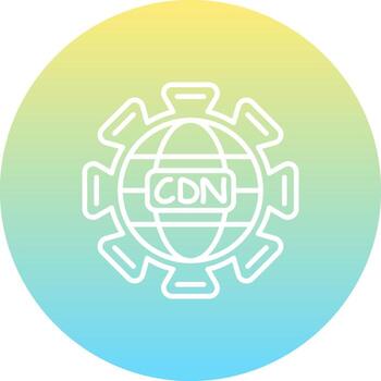 cdn administración equilibrado plano diseño característica vector