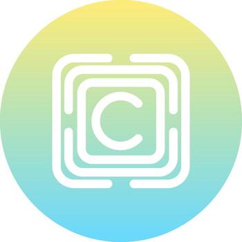 Copyright Consistent UI Element vector