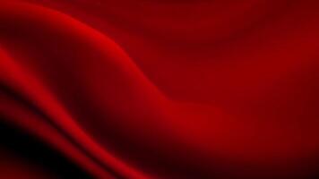 slät röd tyg mjukt hopfällbar i de mörker, skapande intressant texturer video