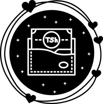 Tanzania Wallet Optimized User Interface Symbol vector