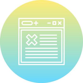 web rechazado consistente ui elemento vector