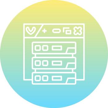 Online Server Adaptive Web Graphic Shape vector