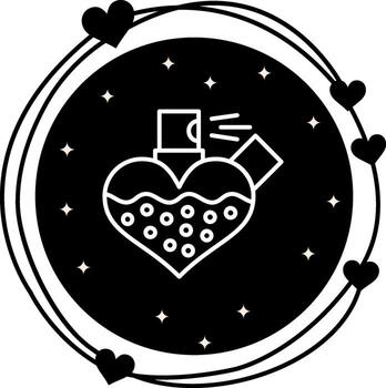 Heart Perfume Consistent UI Graphic Element vector