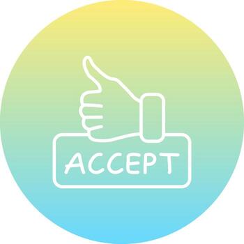 Accept Geometric User Interface Symbol vector