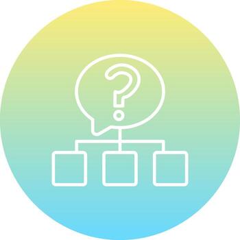 pregunta único visual gráfico bosquejo vector