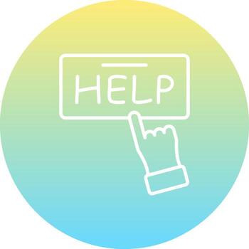 Help Clear User Interface Graphic vector