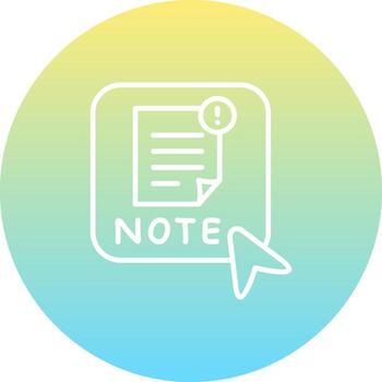 Nota optimizado usuario experiencia activo vector