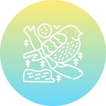 Eastern Bluebird Sharp Creative Design Object vector