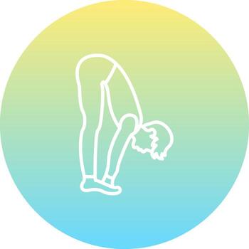 Standing Forward Bend Sharp Creative Design Object vector