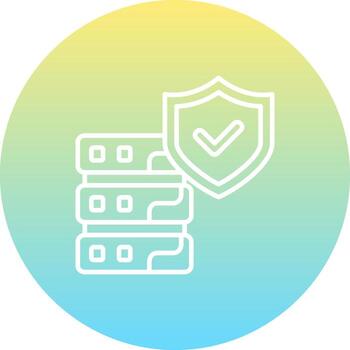 Safe Database High Resolution Design Mark vector