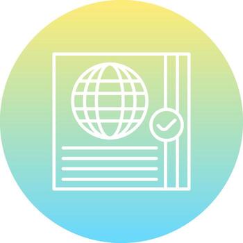 Passport Control High Resolution Design Mark vector