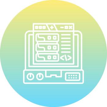 Backend Balanced Digital Design Shape vector