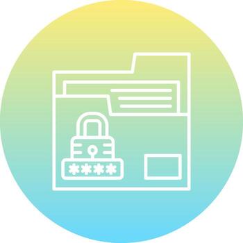 bloquear carpeta adaptado web gráfico forma vector