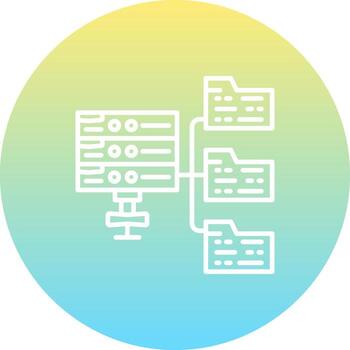 Server Classification Abstract Digital Art Object vector