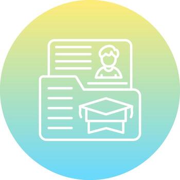 plan de estudios único mínimo gráfico forma vector