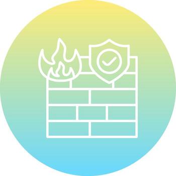 Firewall Stylish Mobile App Feature vector