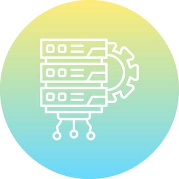 base de datos moderno plano gráfico símbolo vector