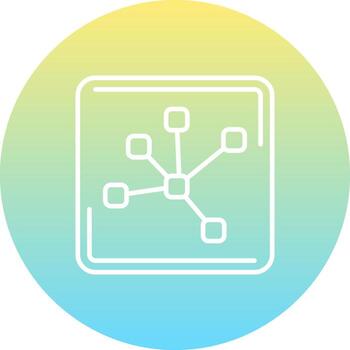 Network Hub Custom Minimal Design Mark vector