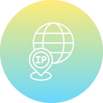 IP Address Concise Modern Design Sketch vector