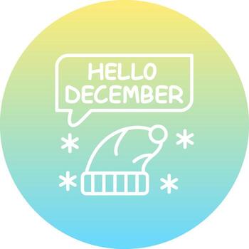 diciembre personalizado usuario interfaz diseño vector