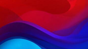 Abstract Wave Pattern With Red and Blue Colors as a Background video