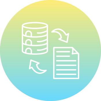 Data Transformation Custom Digital Art Design vector