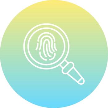 Fingerprint Scanning Consistent UI Element vector