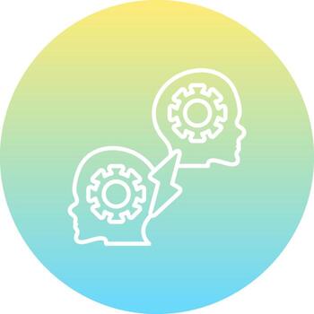 Conflict Resolution Balanced Digital Design Shape vector