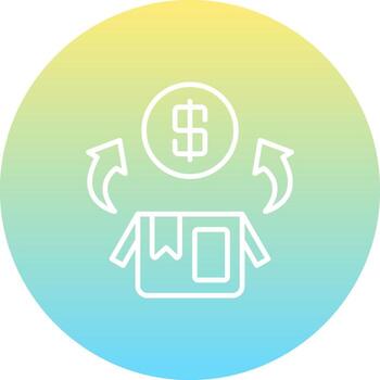 Cash Flow Fluid Mobile UI Design vector