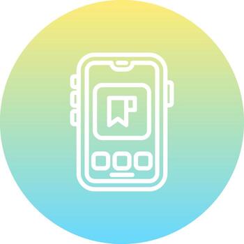 Mobile Book mark Creative Web Graphic Object vector