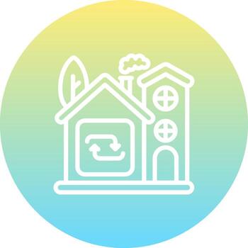 Home Repeat Unique Web Design Symbol vector