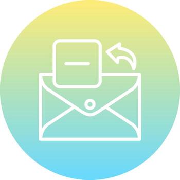 Email Subtract Optimized Mobile Graphic Element vector