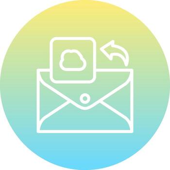 Email Cloud Interactive Mobile App Graphic vector