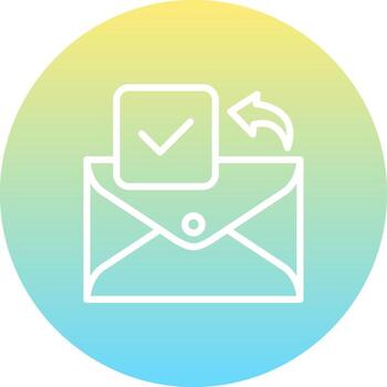 correo electrónico garrapata elegante visual diseño objeto vector